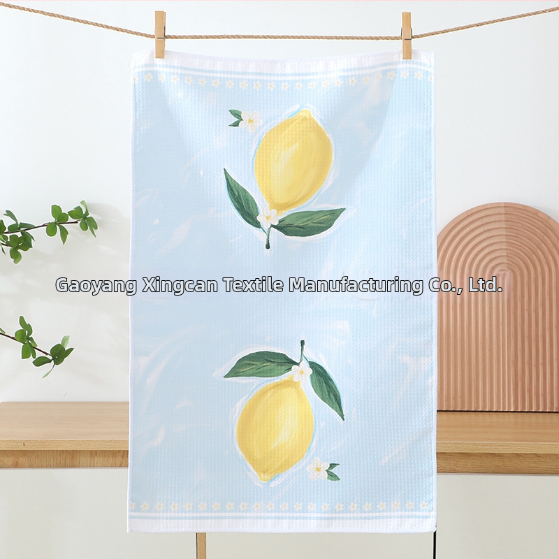 Nyomtatott konyhai törölköző – mikroszálas, 300gsm, 5–10 másodperces nedvszívó képesség, sima szövés