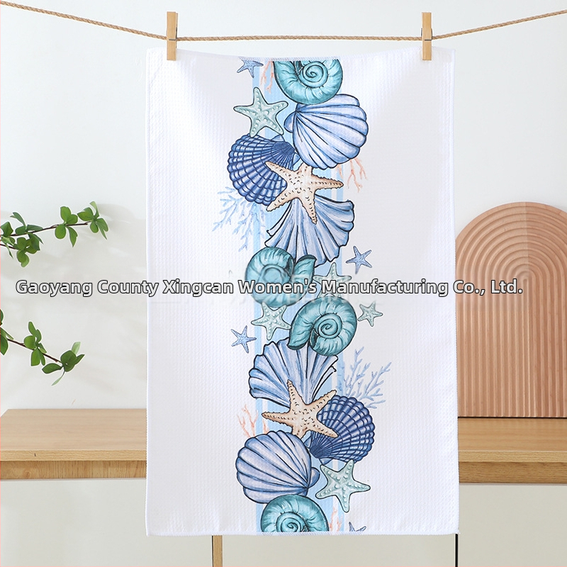 Nyomtatott konyhai törölköző – mikroszálas, 300gsm, 5–10 másodperces nedvszívó képesség, sima szövés