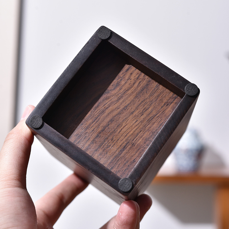 Ebony Kung Fu arbatos ceremonijos priedų rinkinys su padėklu — medžiaga: Ebony; įskaičiuota arbatos šaukštelis ir šepetys; svoris: 0,86 kg