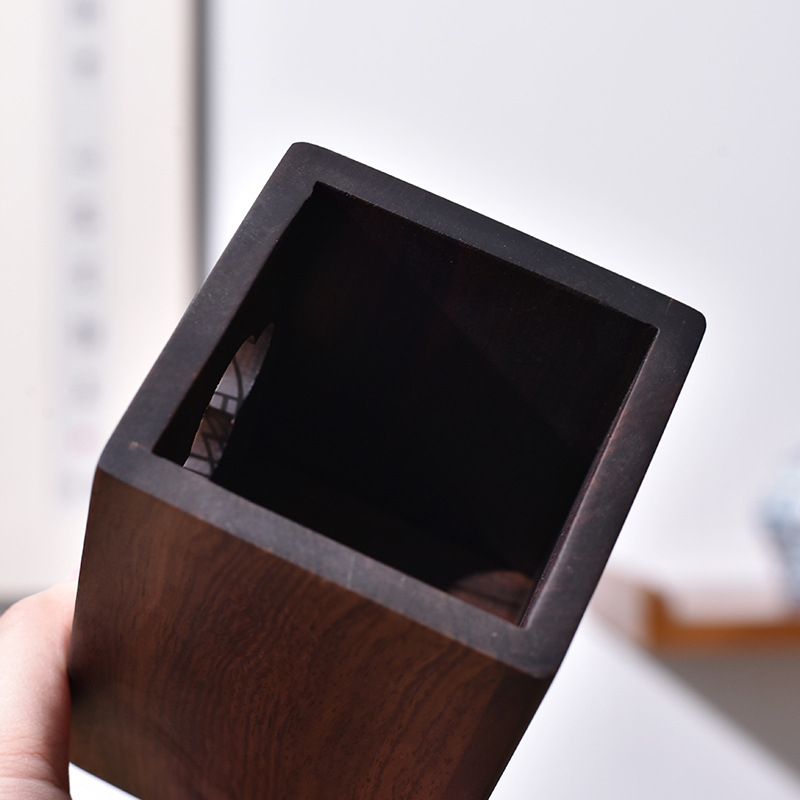 Ebony Kung Fu arbatos ceremonijos priedų rinkinys su padėklu — medžiaga: Ebony; įskaičiuota arbatos šaukštelis ir šepetys; svoris: 0,86 kg