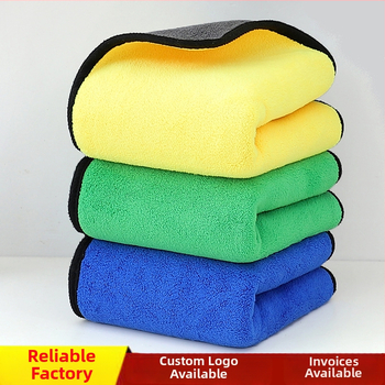 Autómosó törölköző korall fleece anyagból, 500 g, kevert fonal, szegélyezés, logónyomtatás lehetséges