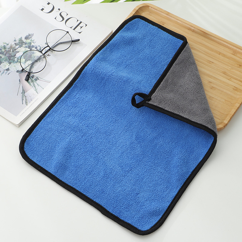 Autómosó törölköző korall fleece anyagból, 500 g, kevert fonal, szegélyezés, logónyomtatás lehetséges