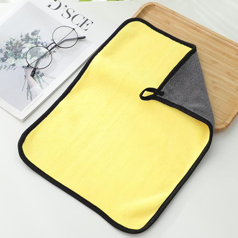 Autómosó törölköző korall fleece anyagból, 500 g, kevert fonal, szegélyezés, logónyomtatás lehetséges