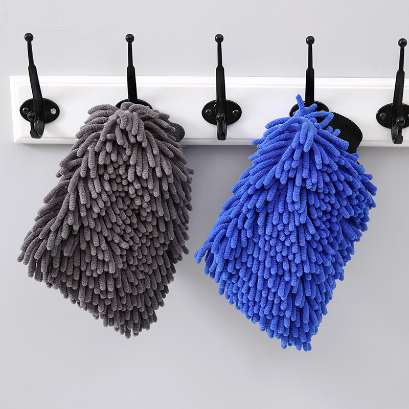 Chenille autómosó kesztyű - Multifunkcionális autó törölköző, 95 g, logónyomtatás elérhető