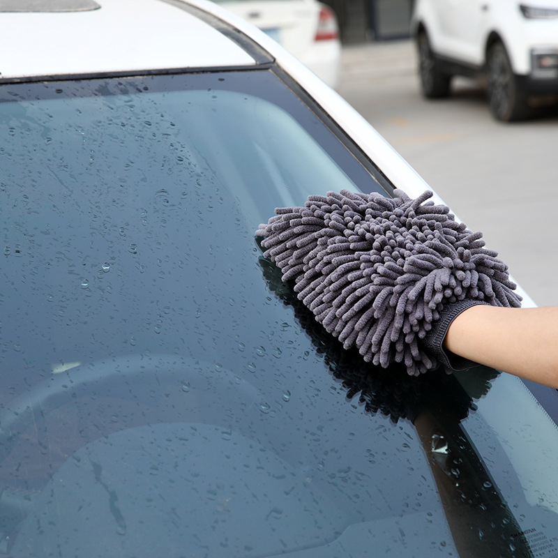 Chenille autómosó kesztyű - Multifunkcionális autó törölköző, 95 g, logónyomtatás elérhető