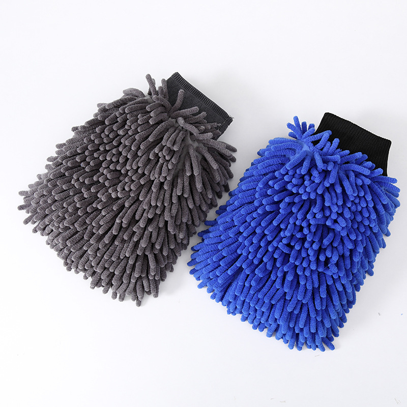 Chenille autómosó kesztyű - Multifunkcionális autó törölköző, 95 g, logónyomtatás elérhető