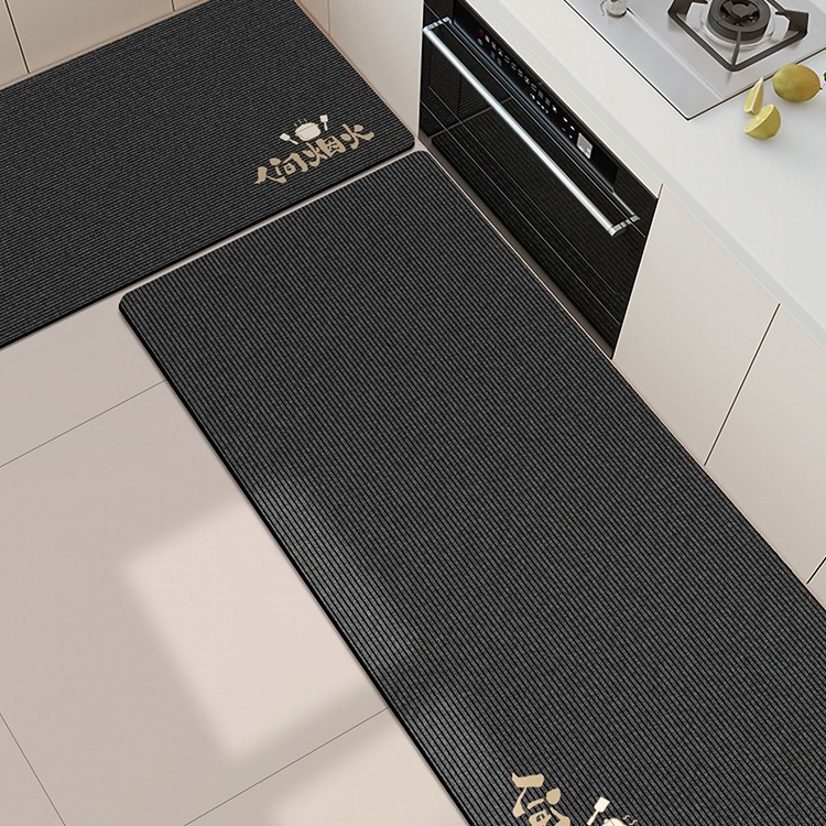 Covor de podea pentru bucătărie din diatom mud – absorbant, uscare rapidă, antiderapant, set din două piese, pentru bucătărie și restaurant