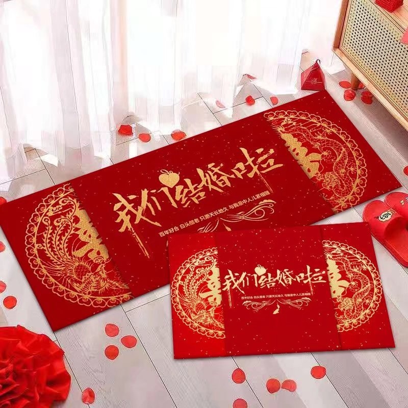 Covor dreptunghiular din poliester, finisaj imprimat și țesut, model desen animat, potrivit pentru living, dormitor sau hol, în stil chinezesc nou.