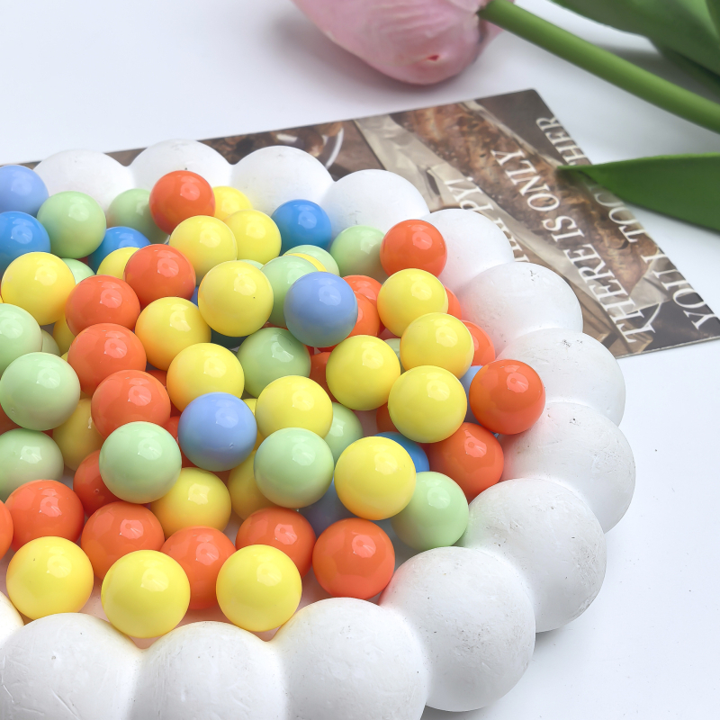 6–20 mm akrilne jednobojne okrugle perle bez rupa, perle za DIY nakit, plastične kuglice za djecu