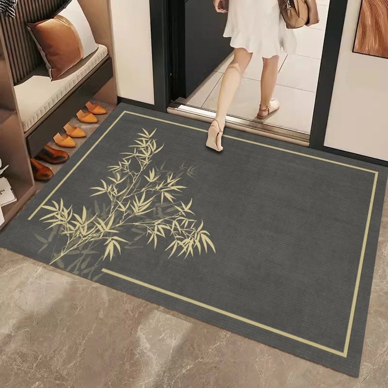 Zidi Carpet Prostirka za kupaonicu od diatomske gline, protuklizna, brzo sušenje, upija, četvrtastog oblika, geometrijski uzorak