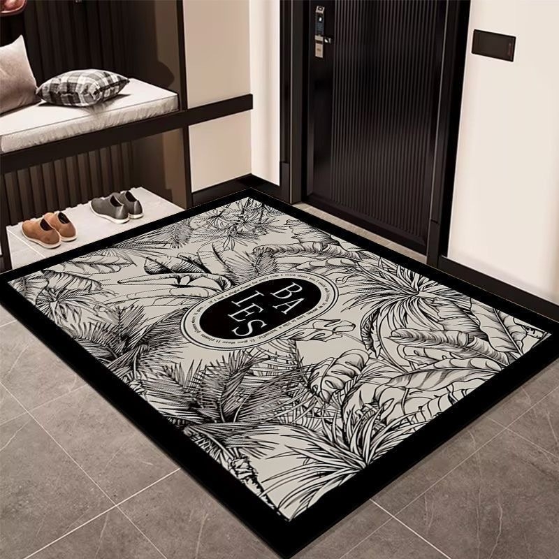 Zidi Carpet Prostirka za kupaonicu od diatomske gline, protuklizna, brzo sušenje, upija, četvrtastog oblika, geometrijski uzorak