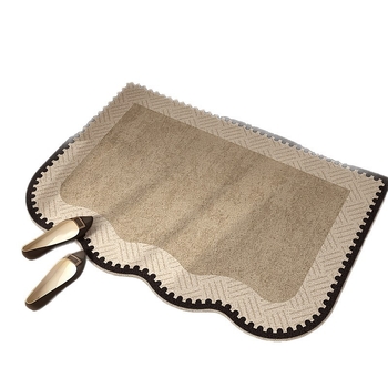 Ieejas paklājs ar stieples cilpu, reljēfs, ģeometriskais raksts, mazgājams, pielāgojams