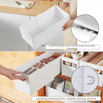 Galda uzglabāšanas kārba ar nolaižamiem nodalījumiem — bez vāka, 12L tilpums, modelis YJ-5571–5575