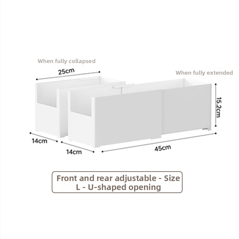 Galda uzglabāšanas kārba ar nolaižamiem nodalījumiem — bez vāka, 12L tilpums, modelis YJ-5571–5575