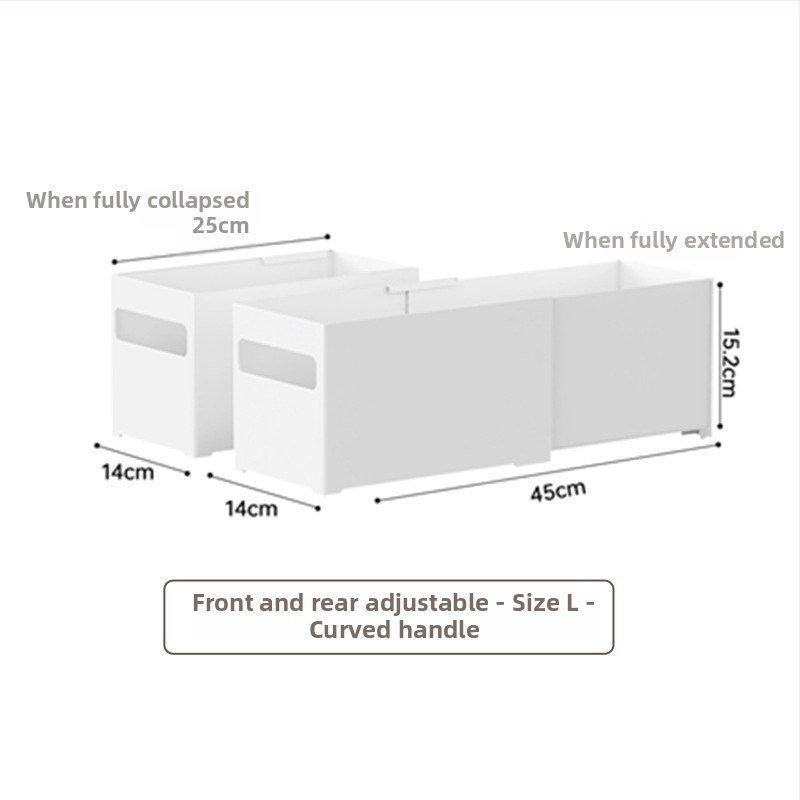 Galda uzglabāšanas kārba ar nolaižamiem nodalījumiem — bez vāka, 12L tilpums, modelis YJ-5571–5575