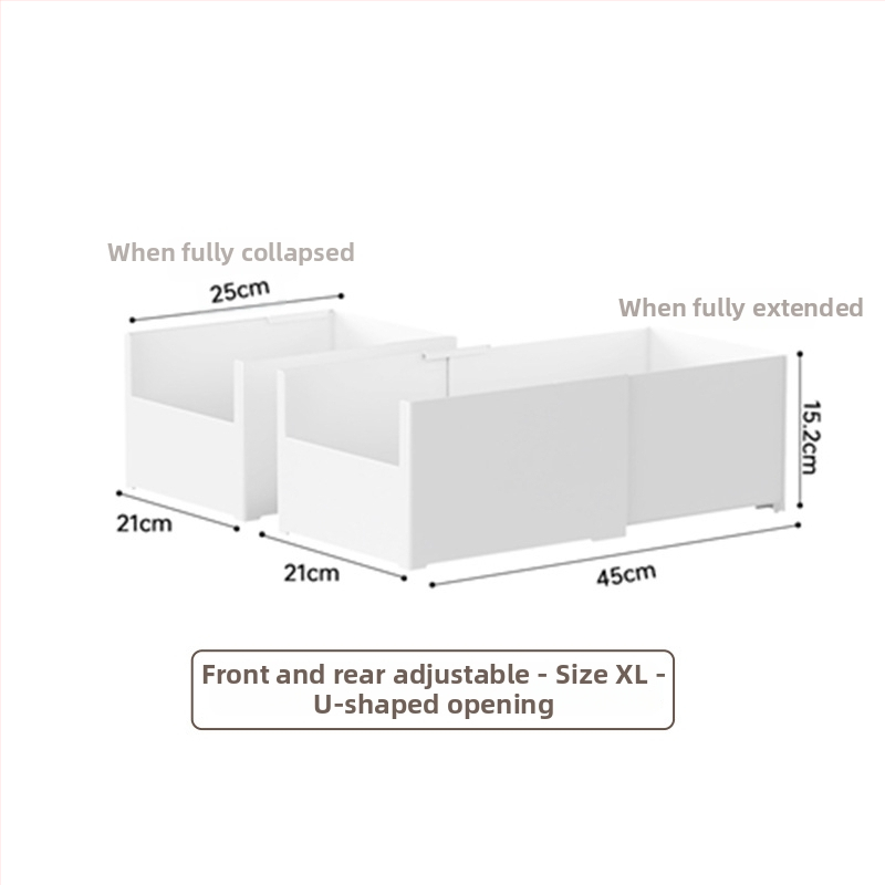 Galda uzglabāšanas kārba ar nolaižamiem nodalījumiem — bez vāka, 12L tilpums, modelis YJ-5571–5575