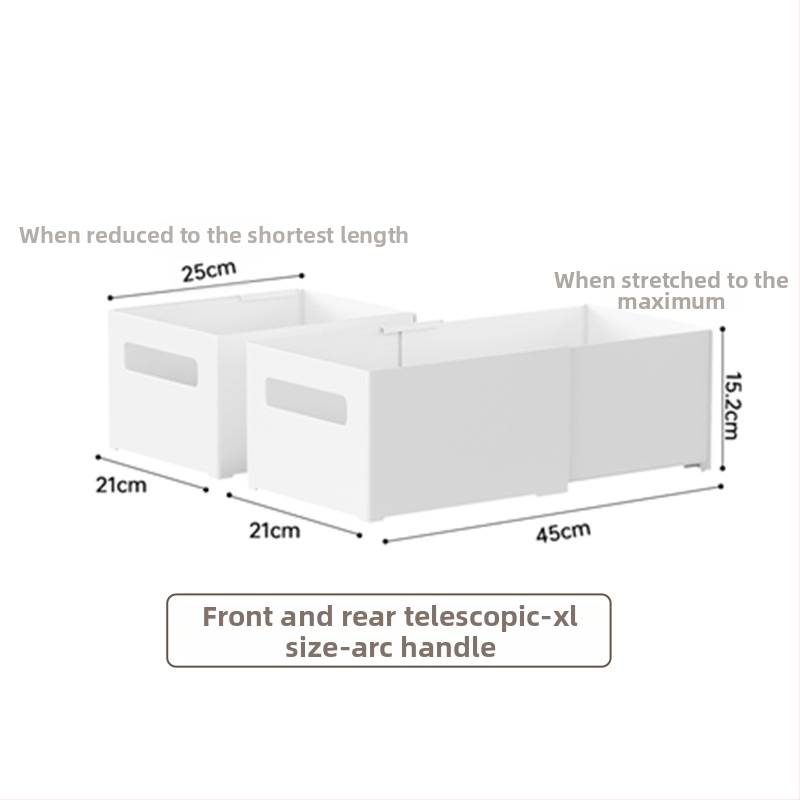 Galda uzglabāšanas kārba ar nolaižamiem nodalījumiem — bez vāka, 12L tilpums, modelis YJ-5571–5575