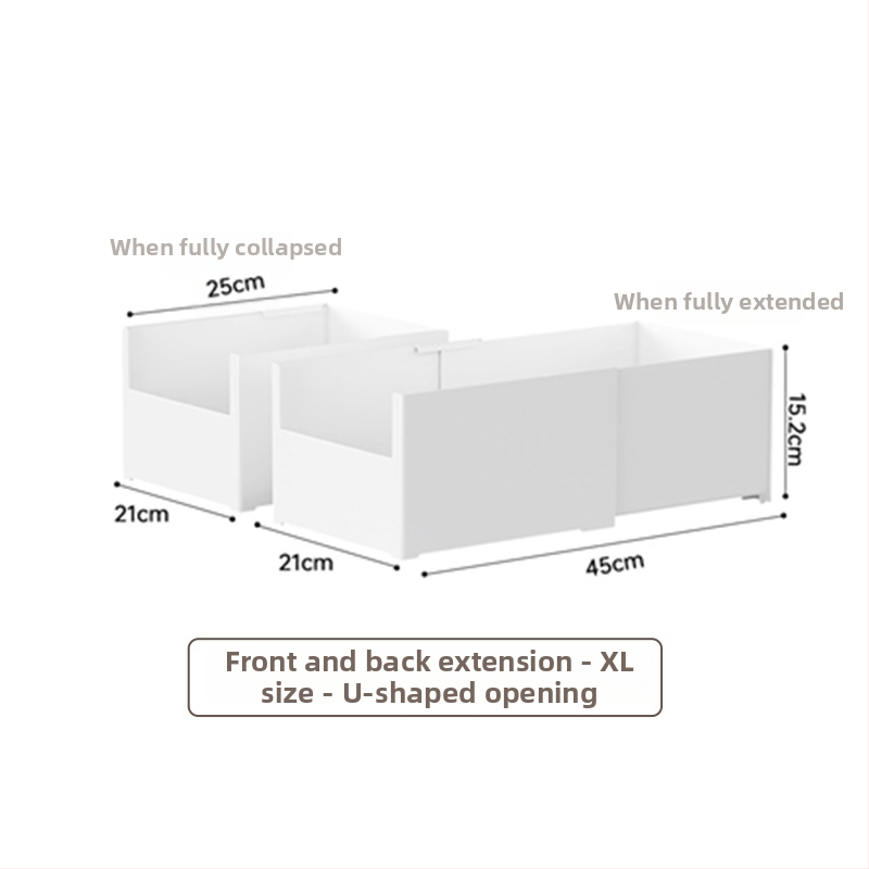 Galda uzglabāšanas kārba ar nolaižamiem nodalījumiem — bez vāka, 12L tilpums, modelis YJ-5571–5575