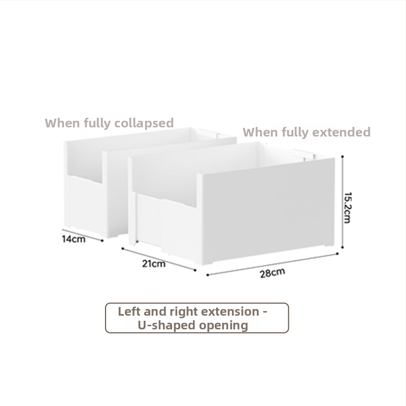 Galda uzglabāšanas kārba ar nolaižamiem nodalījumiem — bez vāka, 12L tilpums, modelis YJ-5571–5575