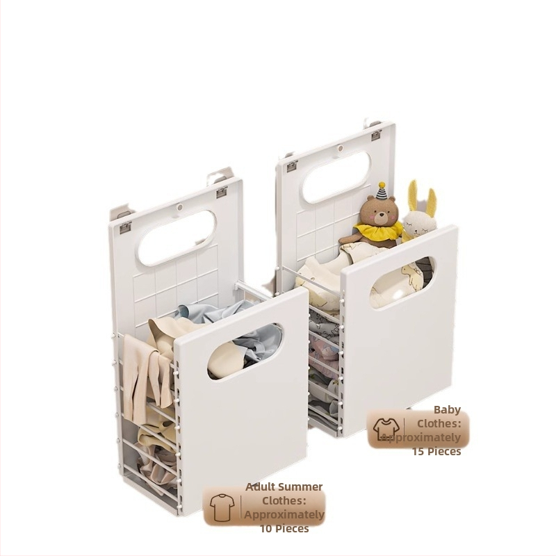 Košík na špinavé prádlo — moderný minimalistický štýl, vhodný do spálne a kúpeľne (Materiál: PP; Značka: Resistant; Balenie: 1 kus)