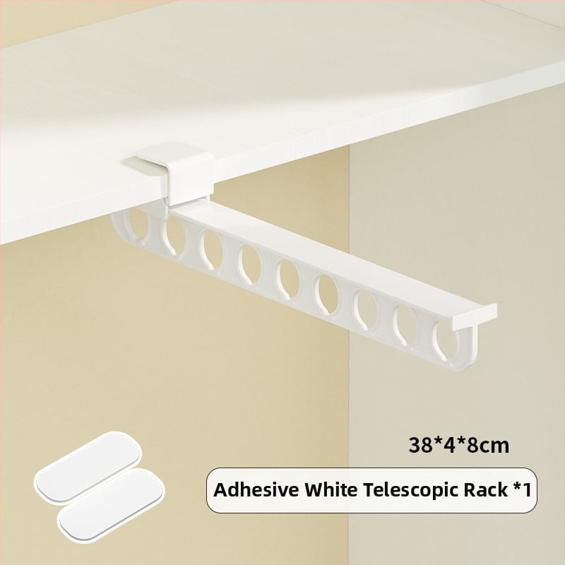 Kelnių laikiklis drabužių spintai su ištraukiamu mechanizmu, PP medžiaga, pakuotėje 50 vnt., nepriklausomas gamintojas, spausdintas logotipas