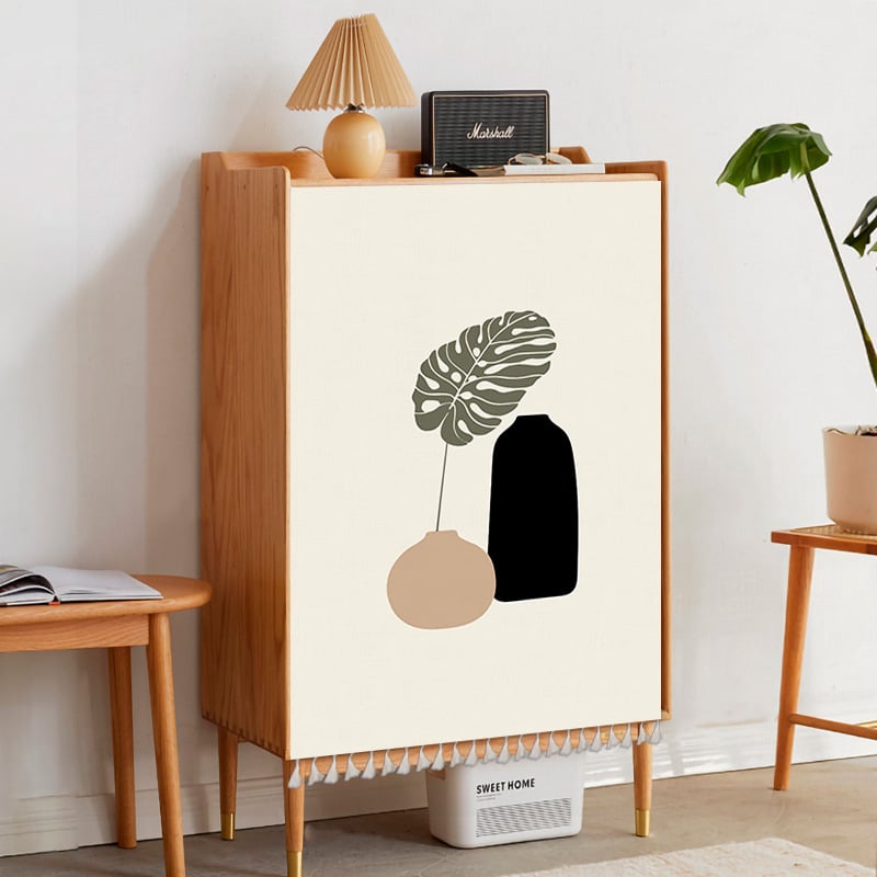 Poliészter textil ajtófüggöny a szekrényhez, porvédett, lyukmentes, nappalira, hálószobába és előszobába, modern minimál stílus