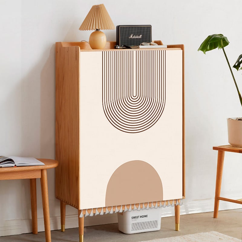 Poliészter textil ajtófüggöny a szekrényhez, porvédett, lyukmentes, nappalira, hálószobába és előszobába, modern minimál stílus