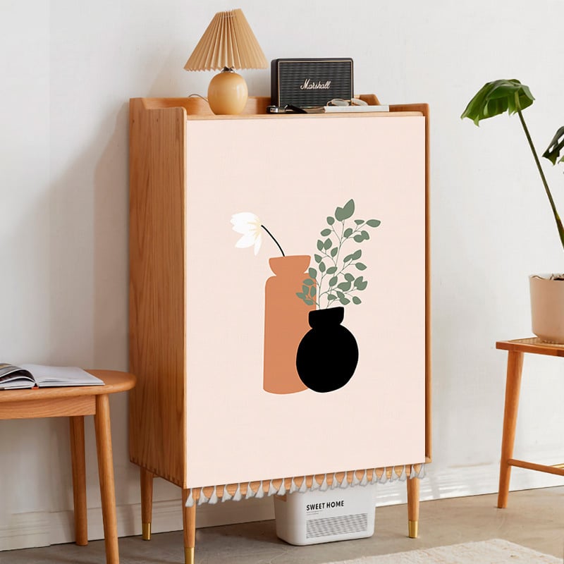 Poliészter textil ajtófüggöny a szekrényhez, porvédett, lyukmentes, nappalira, hálószobába és előszobába, modern minimál stílus