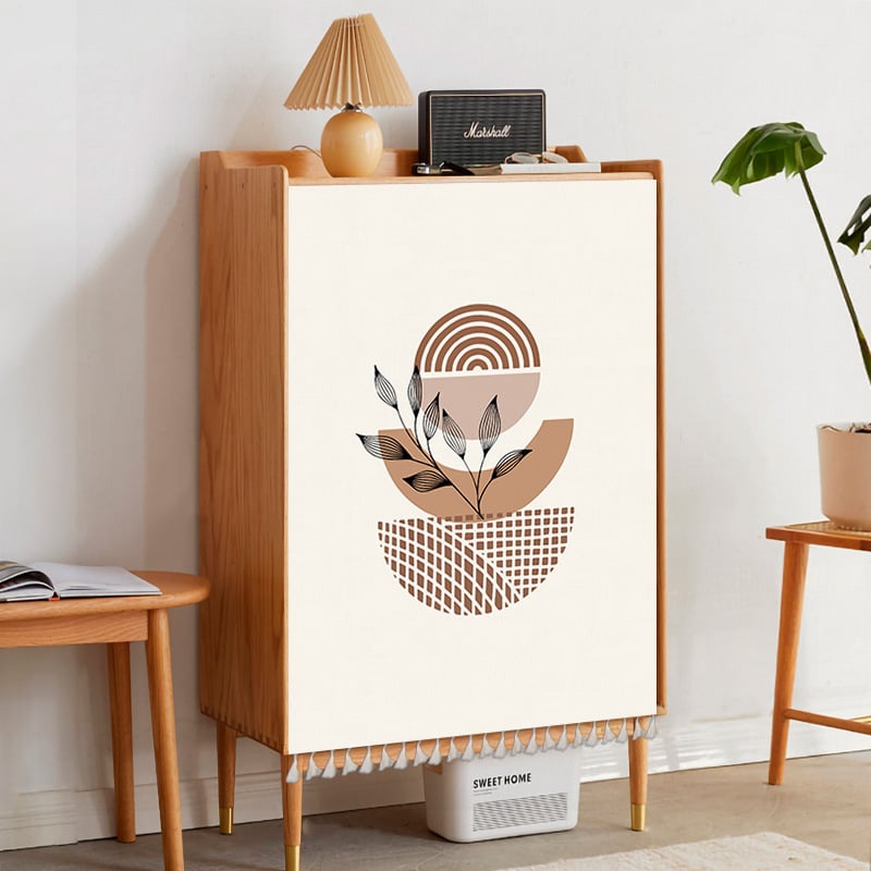 Poliészter textil ajtófüggöny a szekrényhez, porvédett, lyukmentes, nappalira, hálószobába és előszobába, modern minimál stílus