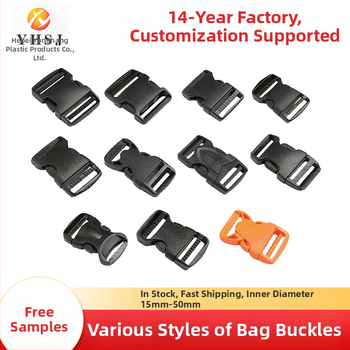 Ρυθμιζόμενη πλαστική αγκράφα POM για σακίδια – αξεσουάρ αποσκευών, Yonghang, ιδιωτική ετικέτα με άδεια