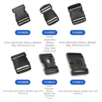 Ρυθμιζόμενη πλαστική αγκράφα POM για σακίδια – αξεσουάρ αποσκευών, Yonghang, ιδιωτική ετικέτα με άδεια