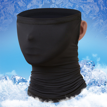 Ārējā galvas šalle no ledus zīda materiāla, universāla, piemērota velosporta un motosportam, ar pielāgotu logotipu