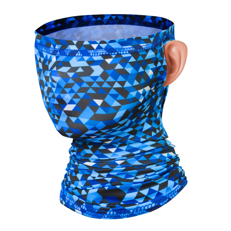 Ārējā galvas šalle no ledus zīda materiāla, universāla, piemērota velosporta un motosportam, ar pielāgotu logotipu