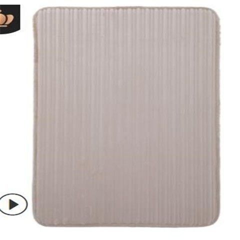 Vannas istabas paklājiņš no pūkaina auduma ar pretslīdēšanas virsmu, absorbējošs un mazgājams, taisnstūra formā, piemērots guļamistabai, vannas istabai un virtuvei