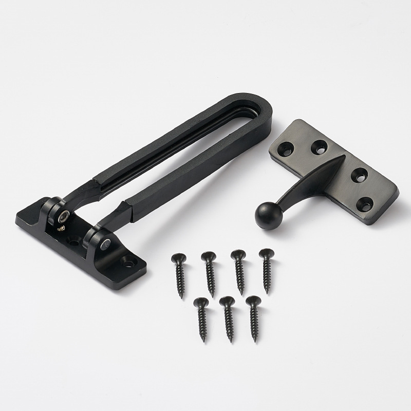 Durvju aizslēga mehānisms ar pretzādzības ķēdi (modeļa FDK, tipa A slēdzis, cinka sakausējums, pulēts/elektroplātēts pārklājums, moderns un vienkāršs stils)