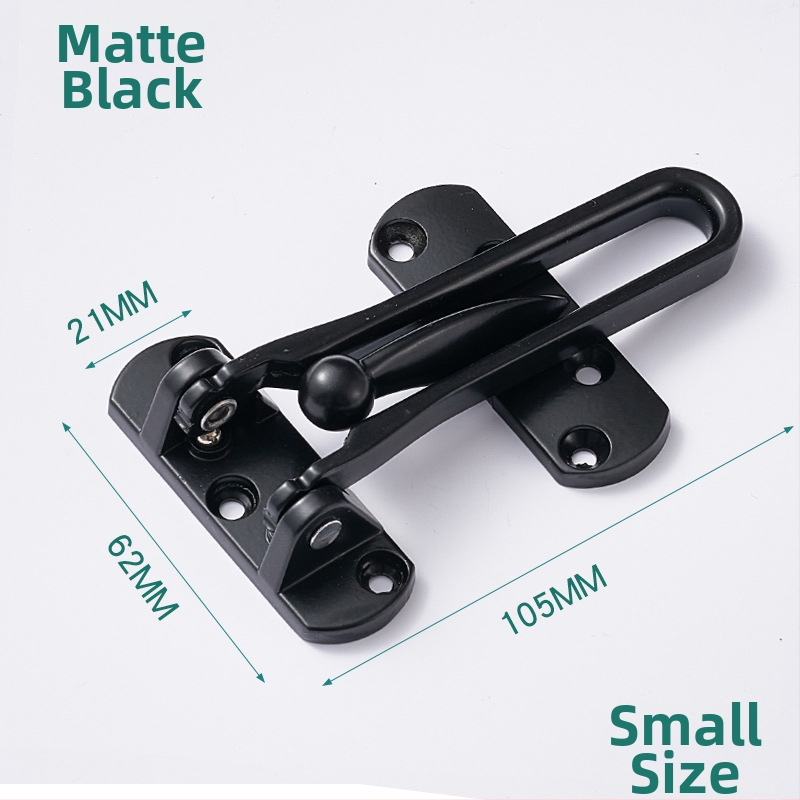 Durvju aizslēga mehānisms ar pretzādzības ķēdi (modeļa FDK, tipa A slēdzis, cinka sakausējums, pulēts/elektroplātēts pārklājums, moderns un vienkāršs stils)