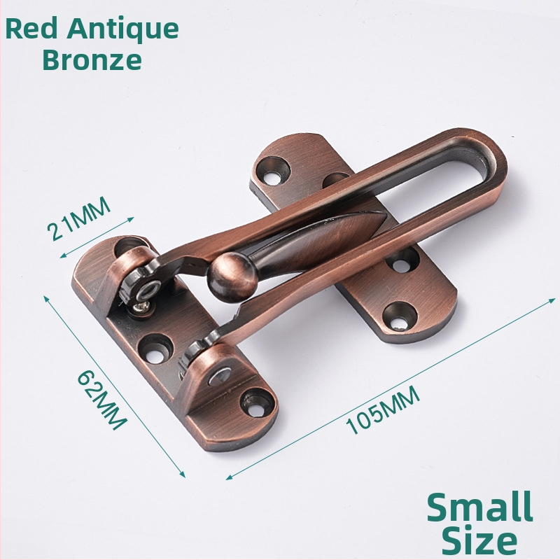 Durvju aizslēga mehānisms ar pretzādzības ķēdi (modeļa FDK, tipa A slēdzis, cinka sakausējums, pulēts/elektroplātēts pārklājums, moderns un vienkāršs stils)