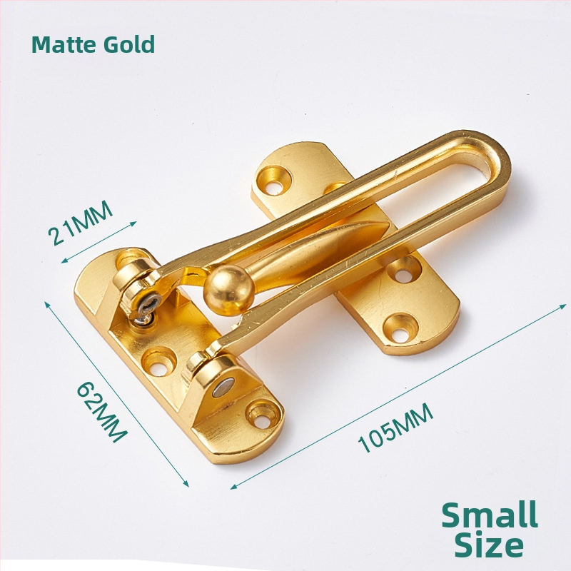 Durvju aizslēga mehānisms ar pretzādzības ķēdi (modeļa FDK, tipa A slēdzis, cinka sakausējums, pulēts/elektroplātēts pārklājums, moderns un vienkāršs stils)