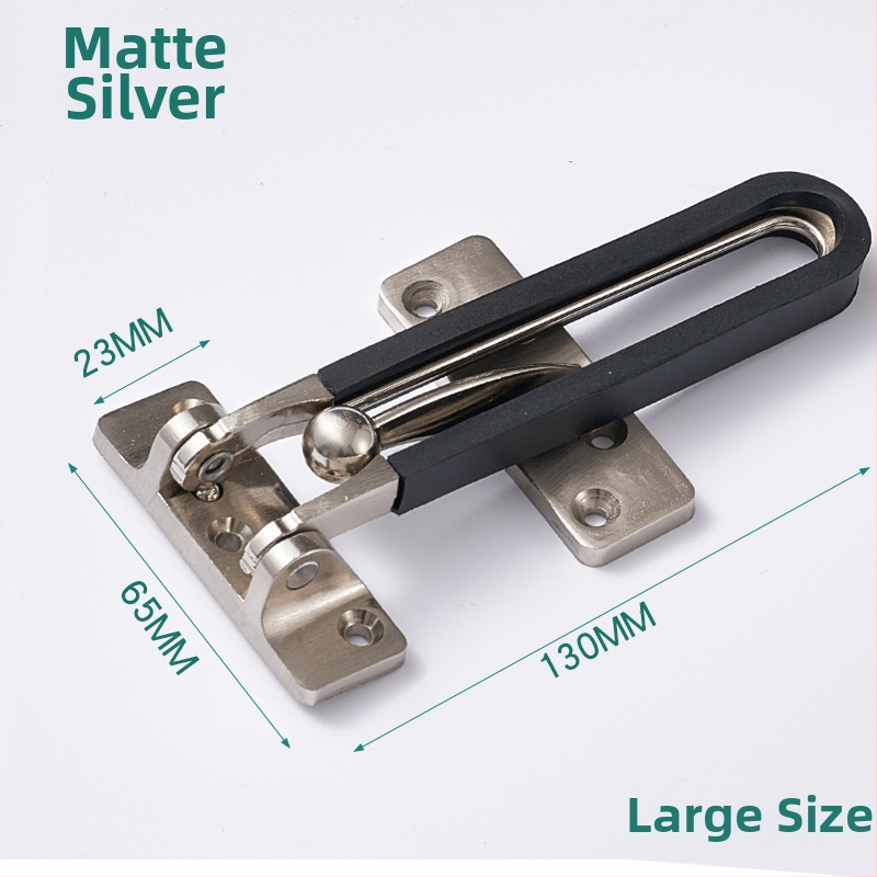 Durvju aizslēga mehānisms ar pretzādzības ķēdi (modeļa FDK, tipa A slēdzis, cinka sakausējums, pulēts/elektroplātēts pārklājums, moderns un vienkāršs stils)