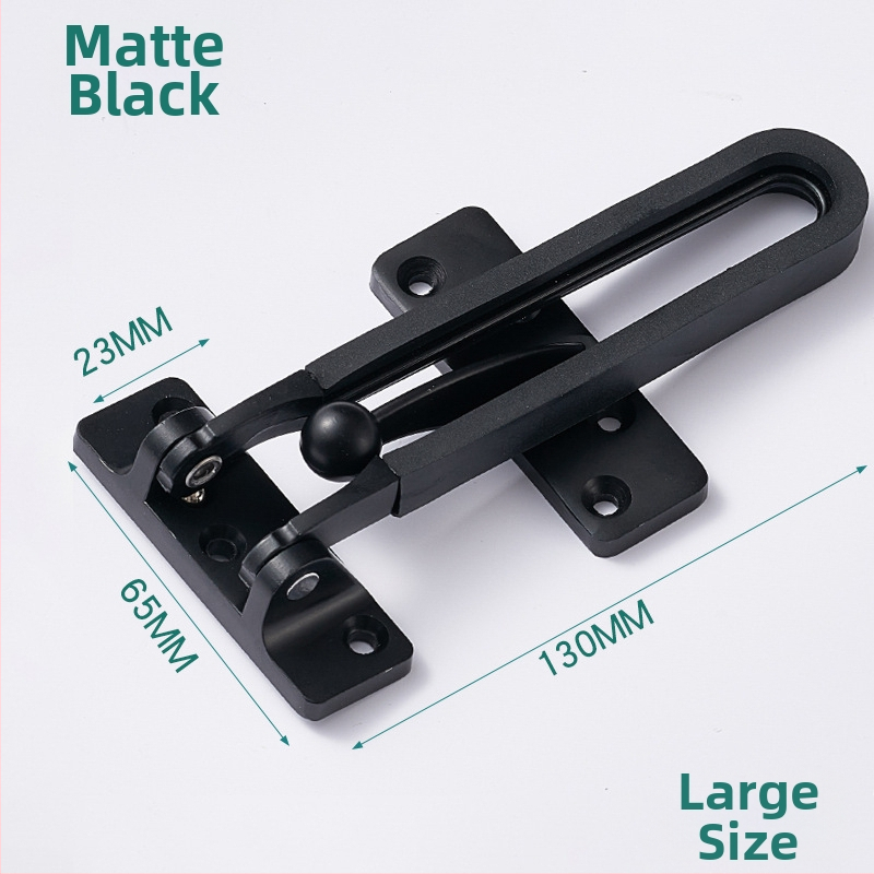 Durvju aizslēga mehānisms ar pretzādzības ķēdi (modeļa FDK, tipa A slēdzis, cinka sakausējums, pulēts/elektroplātēts pārklājums, moderns un vienkāršs stils)