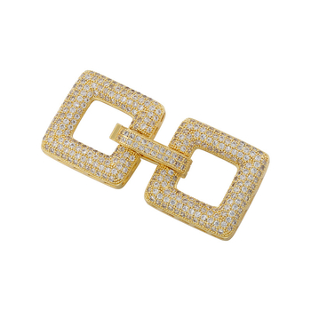 DIY kopča za narukvice i lančiće, bakar, cirkon premaz, VK182-186, Bead buckle