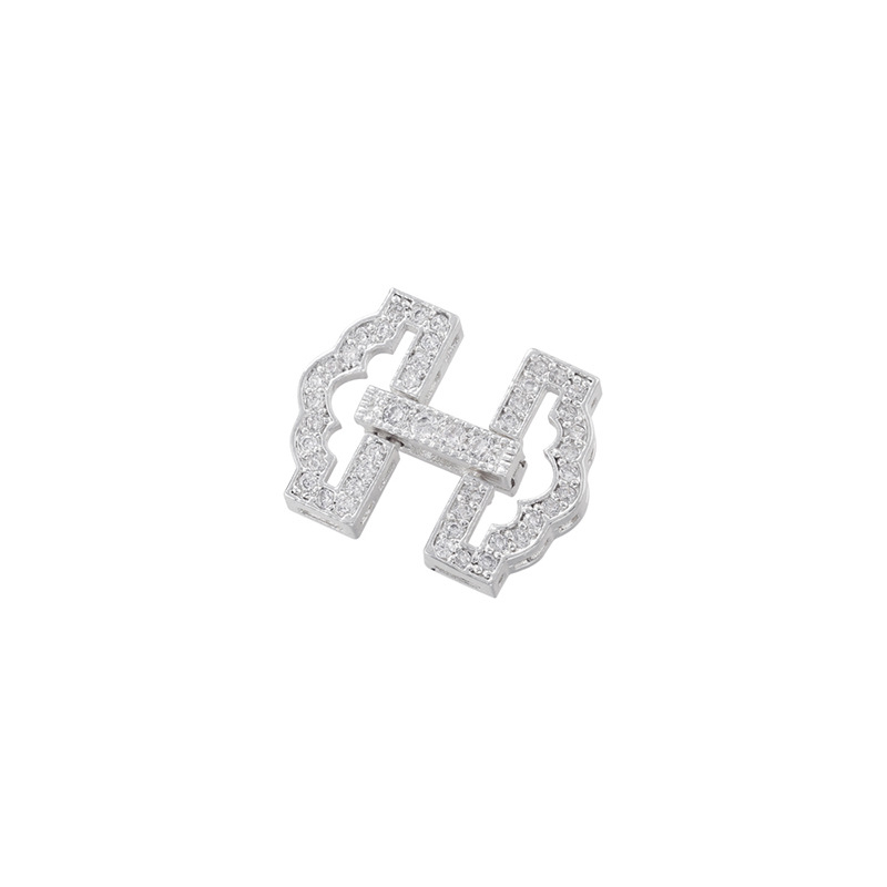 DIY kopča za narukvice i lančiće, bakar, cirkon premaz, VK182-186, Bead buckle