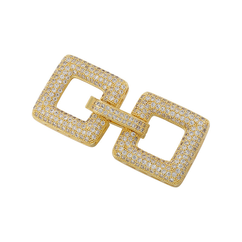 DIY kopča za narukvice i lančiće, bakar, cirkon premaz, VK182-186, Bead buckle