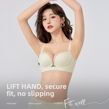 Sieviešu krūšturis ar 3/4 kausu, bez tērauda gredzenīša, neilona audums, mugurējā četrrindu āķu aizdare, fiksētas dubultās plecu lentes