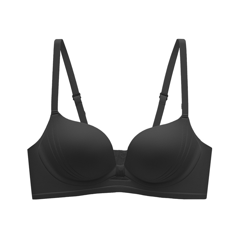 Sieviešu krūšturis ar 3/4 kausu, bez tērauda gredzenīša, neilona audums, mugurējā četrrindu āķu aizdare, fiksētas dubultās plecu lentes