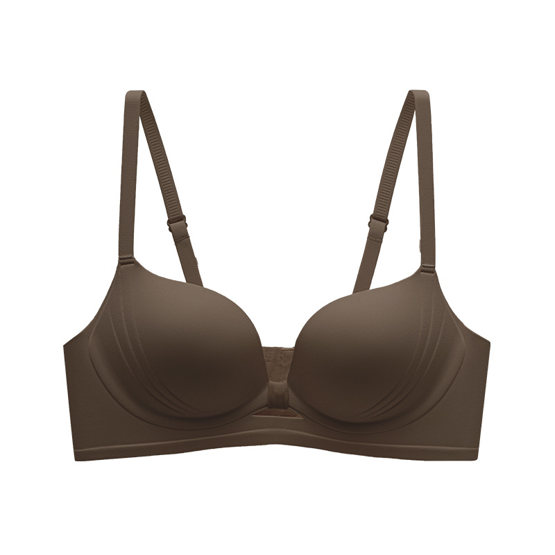 Sieviešu krūšturis ar 3/4 kausu, bez tērauda gredzenīša, neilona audums, mugurējā četrrindu āķu aizdare, fiksētas dubultās plecu lentes