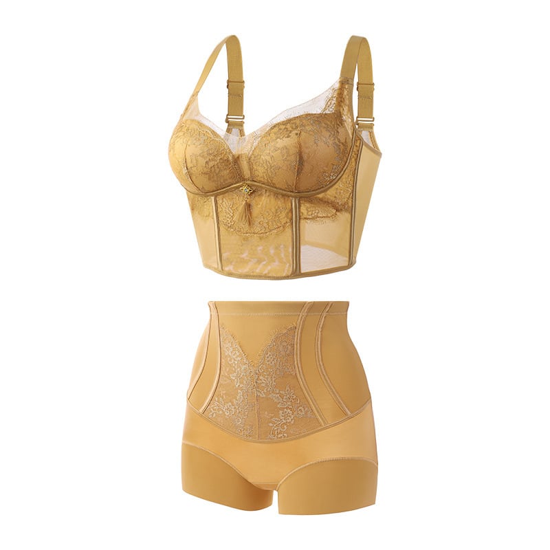 Bezvadu push‑up krūšturis sievietēm komplekts – 3/4 kauss, veidots kauss (augšējais plāns, apakšā biezāks), neilona audums ar odere, 8 āķu aizdare, fiksēti pleci, ķermeņa veidošana