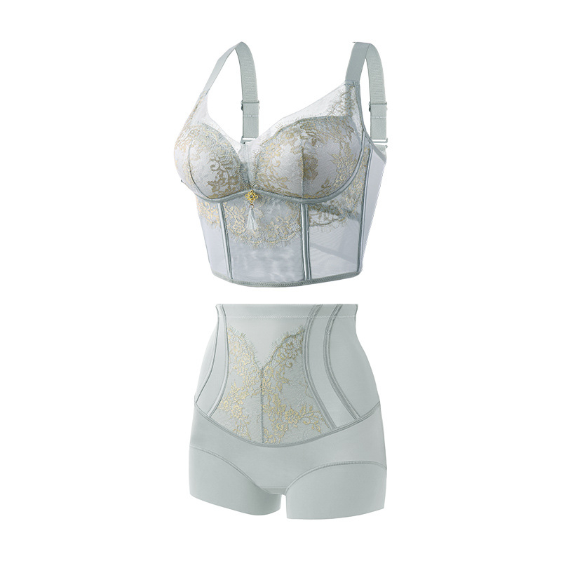 Bezvadu push‑up krūšturis sievietēm komplekts – 3/4 kauss, veidots kauss (augšējais plāns, apakšā biezāks), neilona audums ar odere, 8 āķu aizdare, fiksēti pleci, ķermeņa veidošana