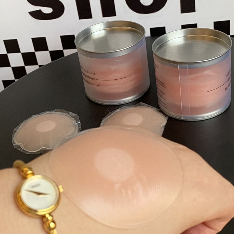 Silikona krūšu uzlīme – apaļas formas speneliem/areolai, plāns, caurspīdīgs, nemanāms