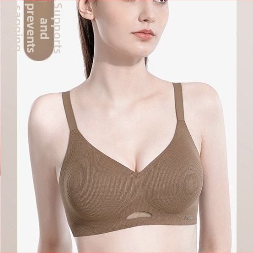 Bezšuvju krūšturis no kokvilnas, 3/4 kauss, elpojošs, dubultas fiksētas siksnas, aizmugurē ar četrām rindām āķīšu